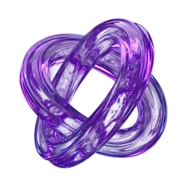 Abstract 3D Glass Art